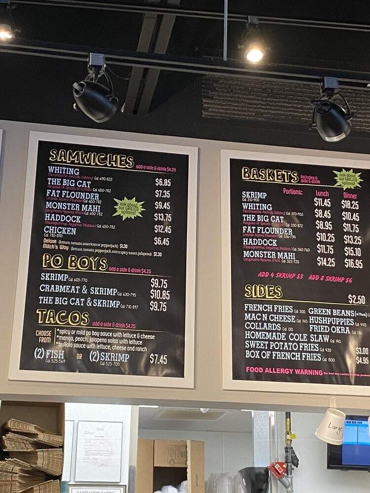 Skrimp Shack - Charlotte, NC menu_pic