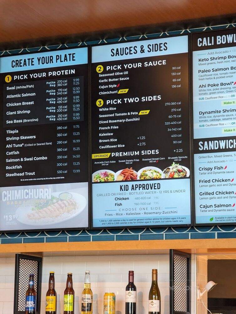 California Fish Grill - North Hollywood, CA menu_pic