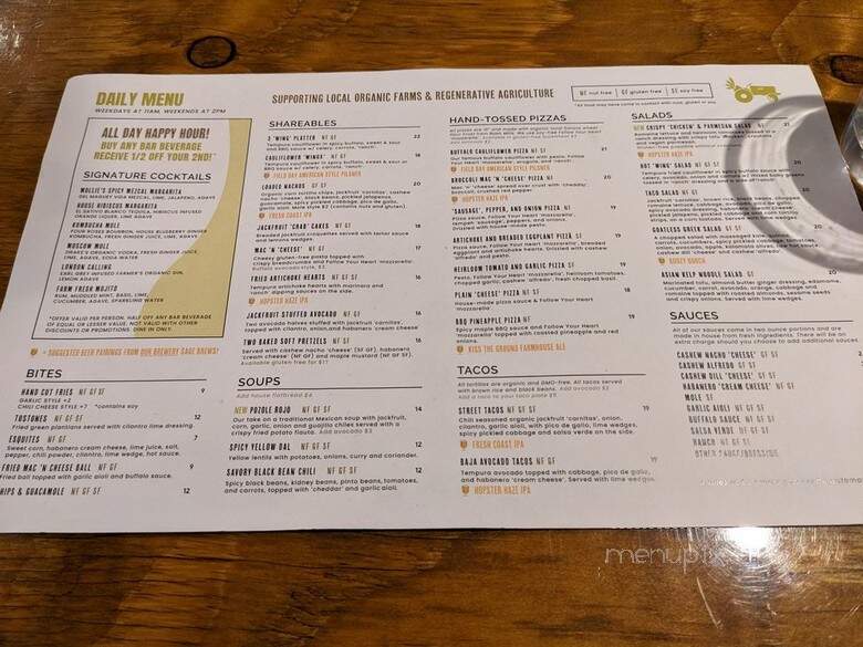Sage Vegan Bistro - Agoura Hills, CA menu_pic
