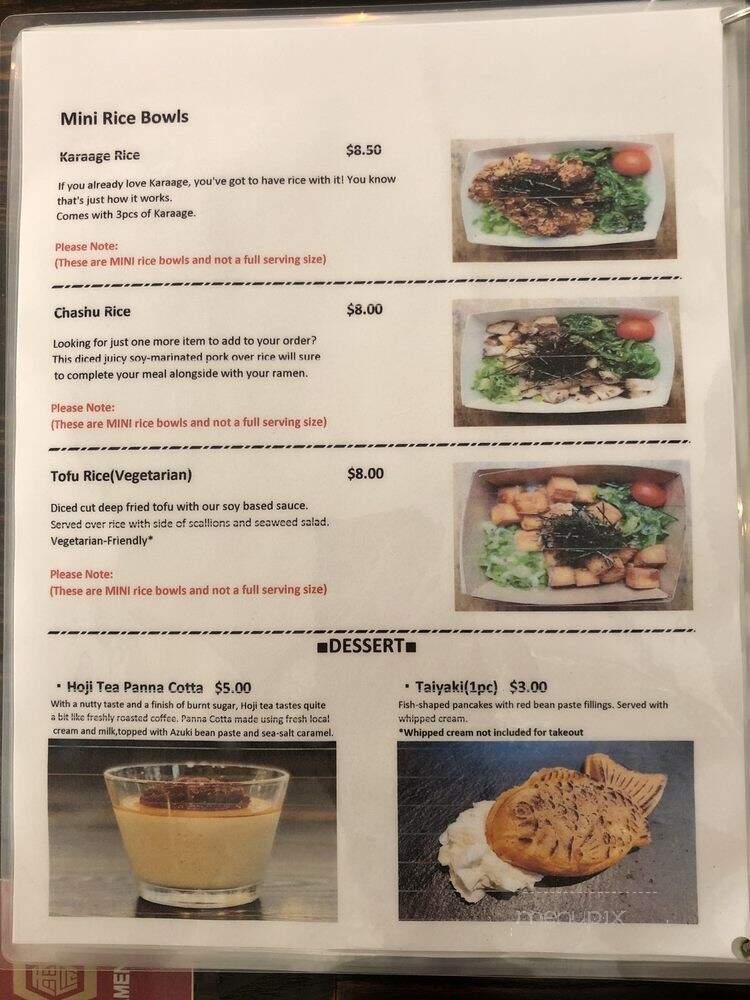Zero - San Jose, CA menu_pic