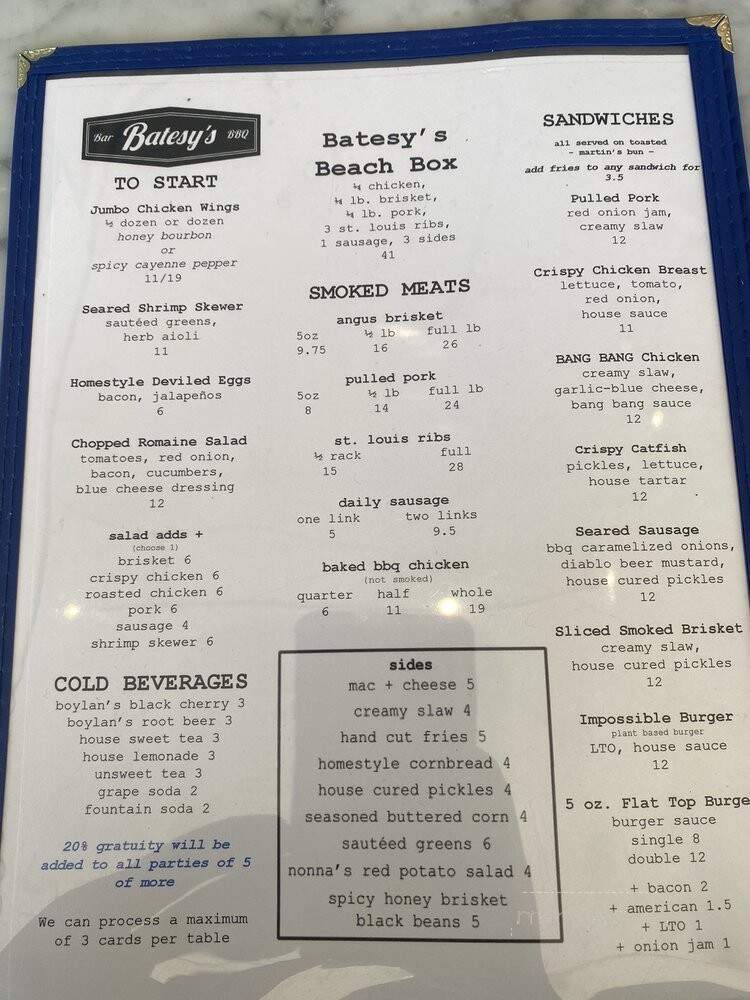 Batesy's BBQ - Far Rockaway, NY menu_pic