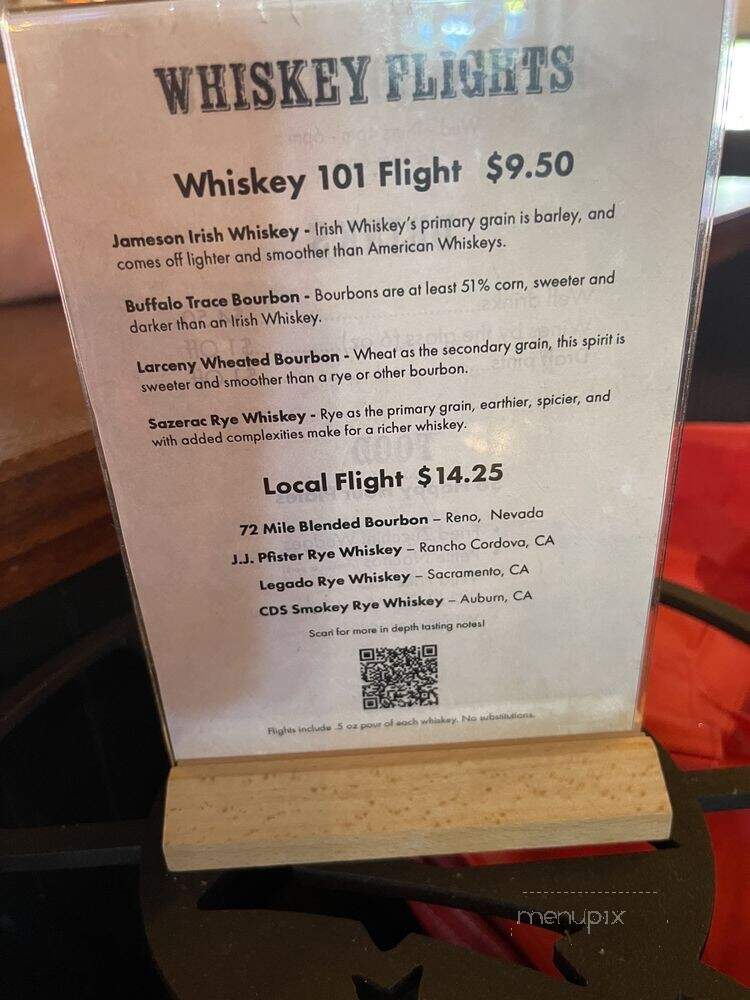 J. Wild's Livery & Feed - Folsom, CA menu_pic