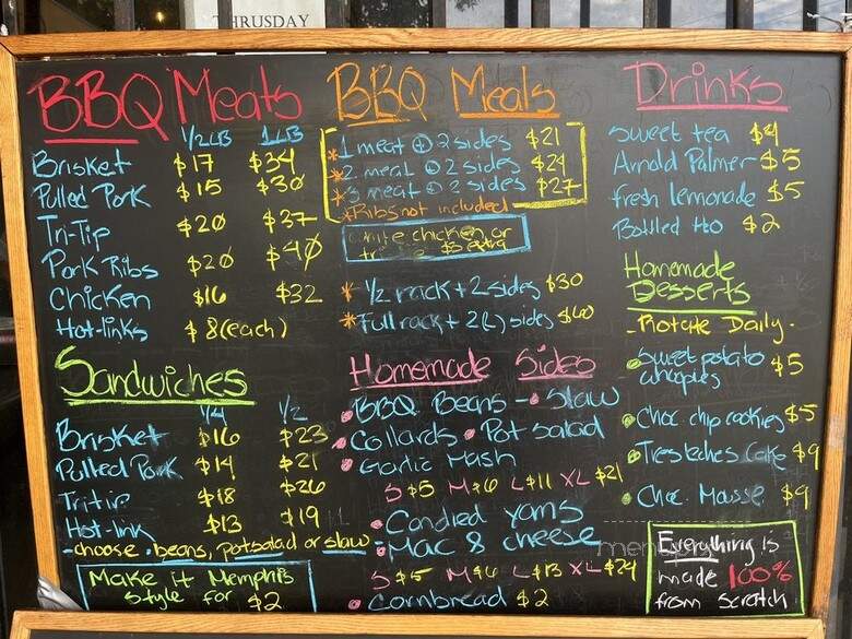 The Memphis Grill - Los Angeles, CA menu_pic