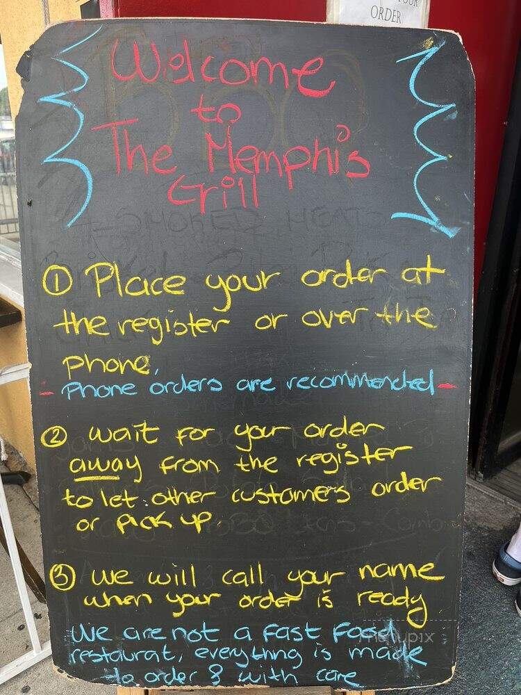 The Memphis Grill - Los Angeles, CA menu_pic