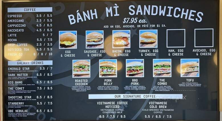 Orbit Coffee & Kitchen - Oakland, CA menu_pic
