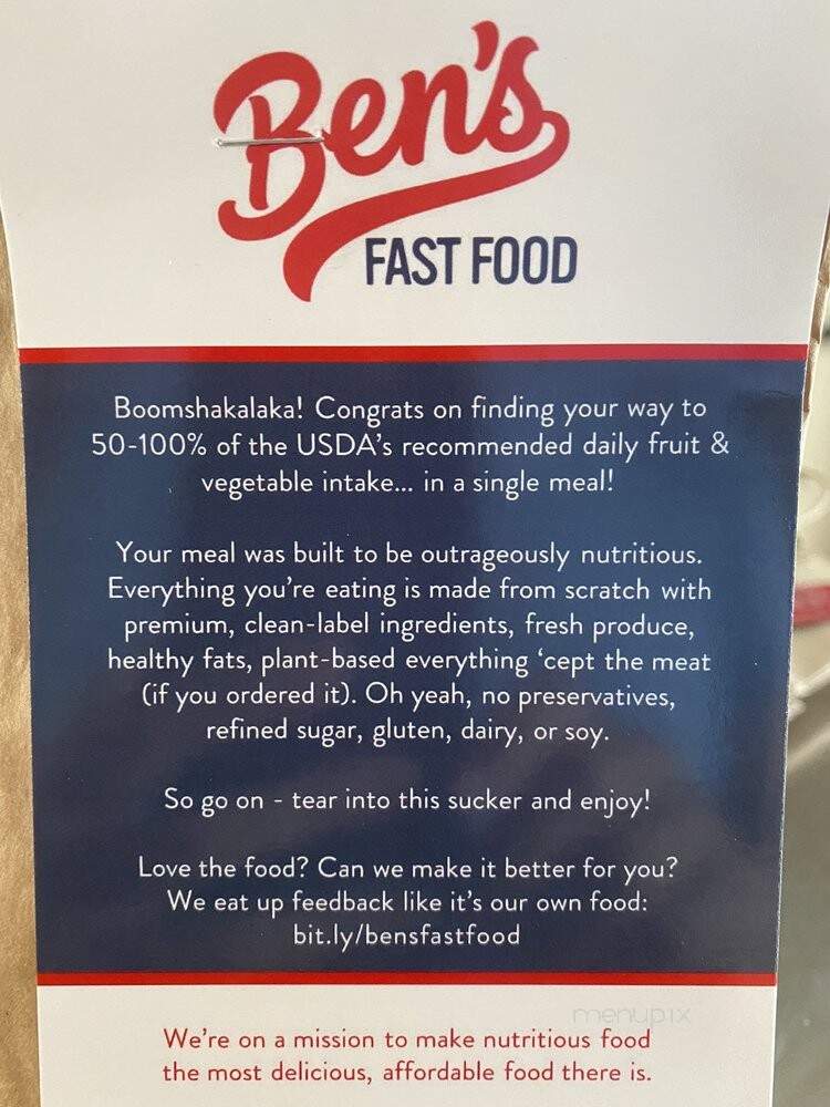 Ben's Fast Food - San Francisco, CA