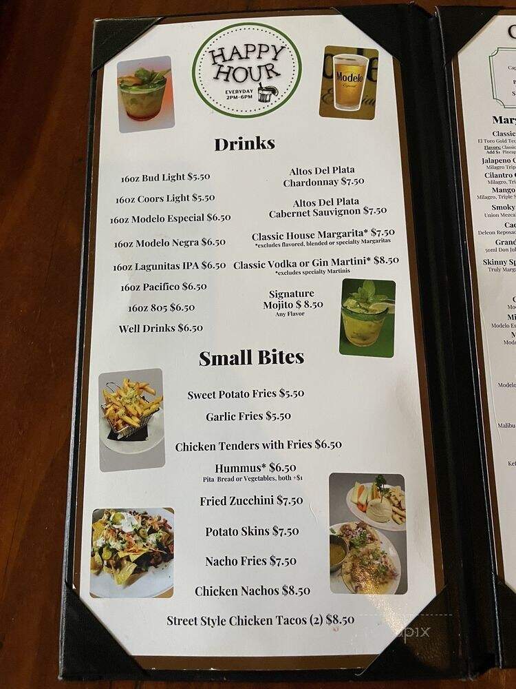 Mr. Mojito JF Bar & Grill - San Jose, CA menu_pic
