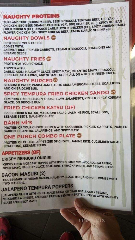 Naughty Panda - Santa Ana, CA menu_pic
