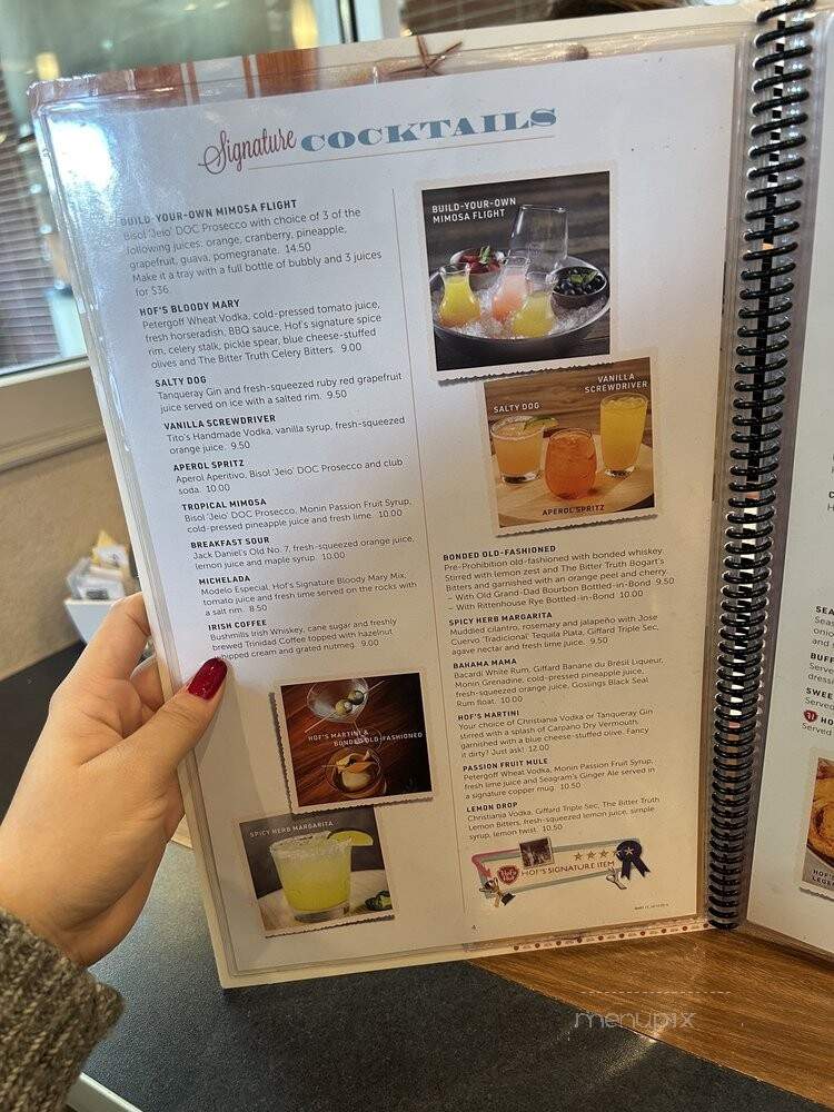 Hof's Hut Restaurant & Bakery - Seal Beach, CA menu_pic