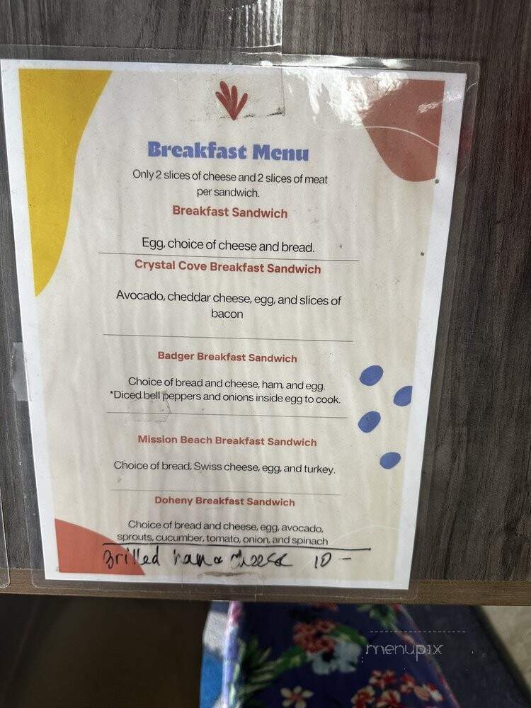 Badger Bowls - Redlands, CA menu_pic