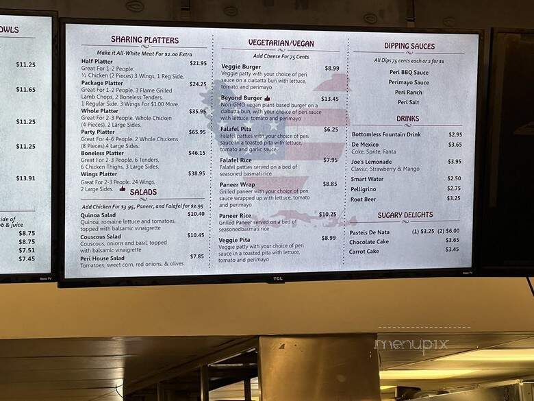 Port of Peri Peri - Palo Alto, CA menu_pic