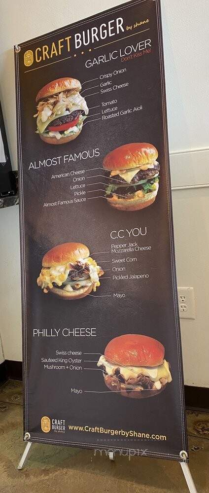 Craft Burger by Shane - Suwanee, GA menu_pic