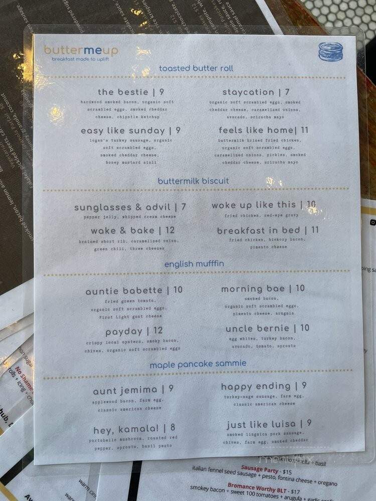 Butter Me Up - Washington, DC menu_pic