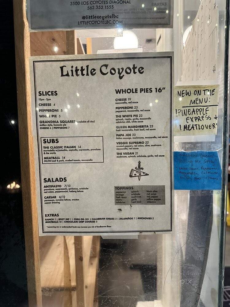 Little Coyote - Long Beach, CA menu_pic