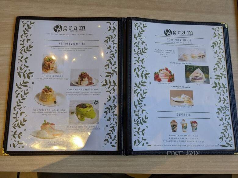 Gram Cafe & Pancakes - Milpitas, CA menu_pic