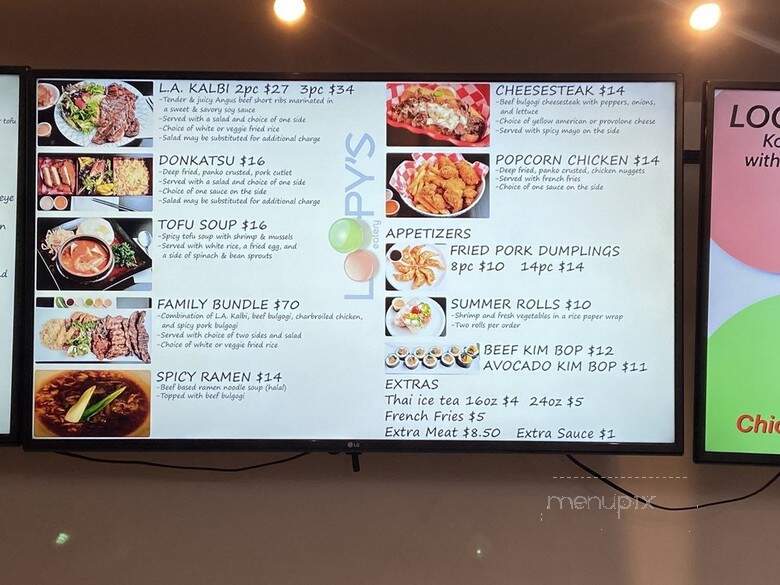 Loopy's Eatery - Annandale, VA menu_pic