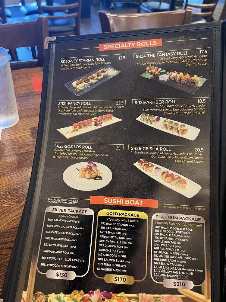 Catch Me Sushi - Los Angeles, CA menu_pic