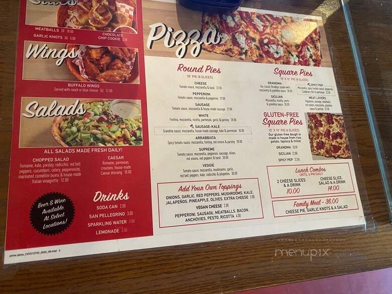 Prime Pizza - Burbank, CA menu_pic