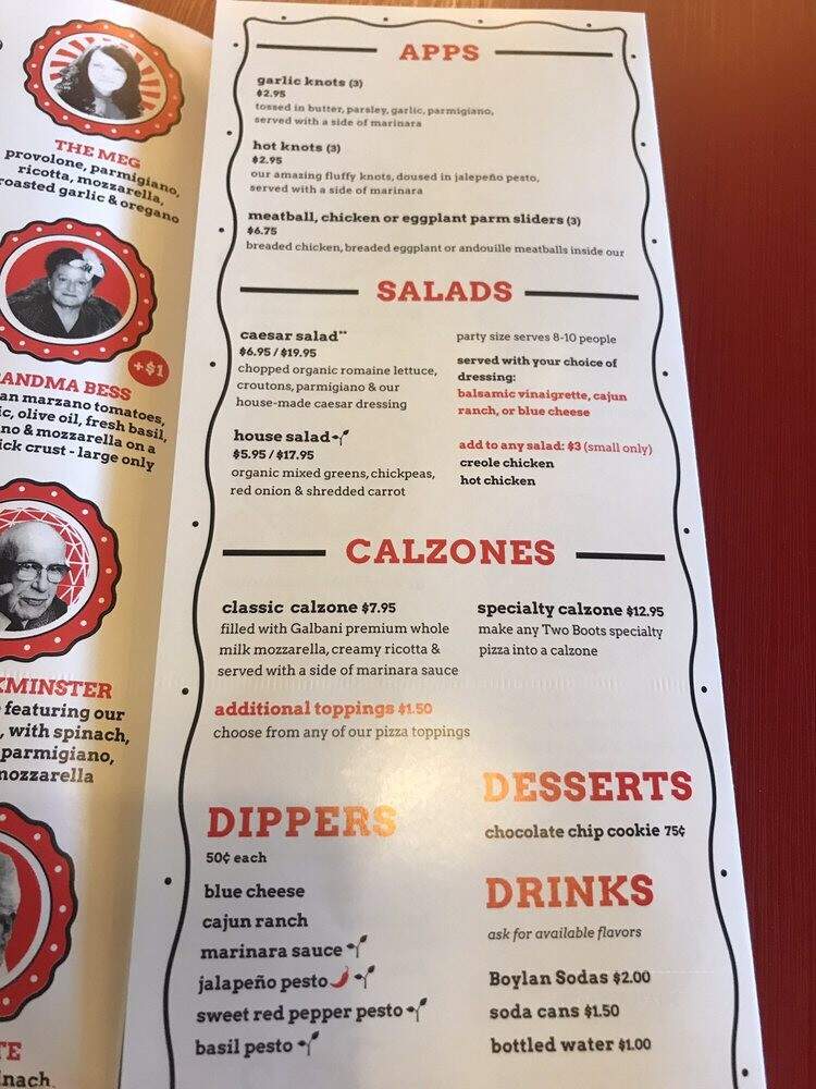 Two Boots - Smyrna, TN menu_pic