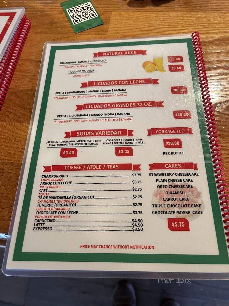 Tacos Mexican Grill - Union, NJ menu_pic