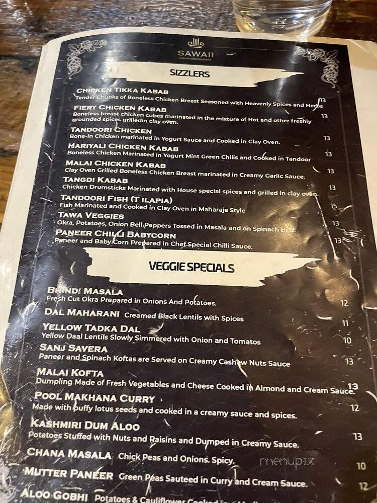 Sawaii Indian Restaurant - Little Elm, TX menu_pic