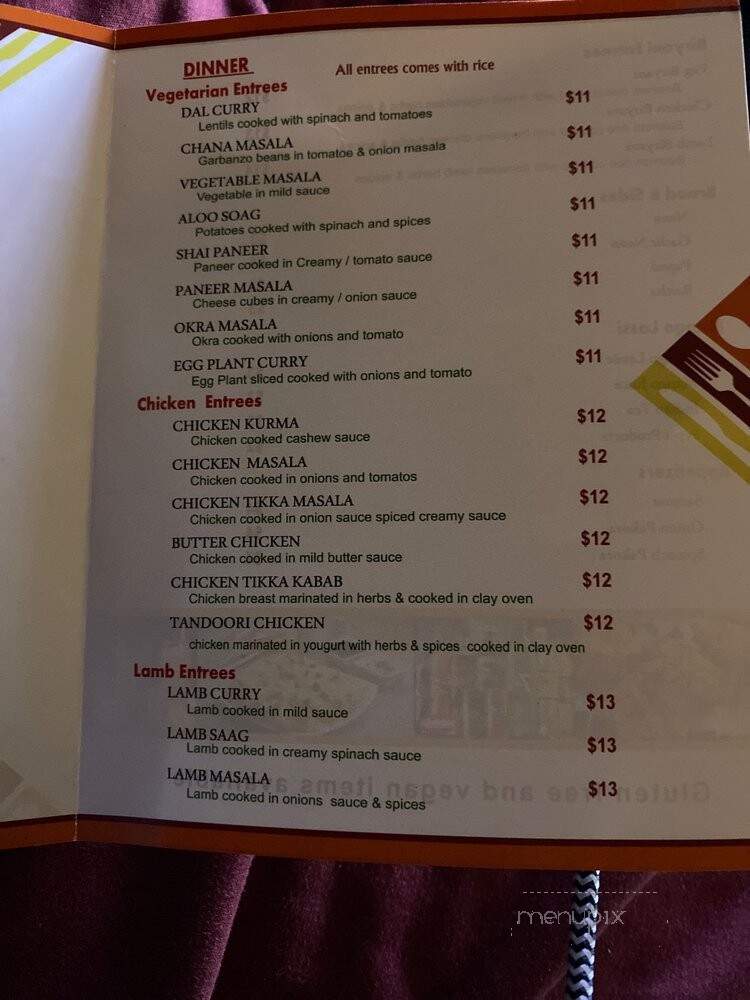 Masala Indian Express - Kennewick, WA menu_pic