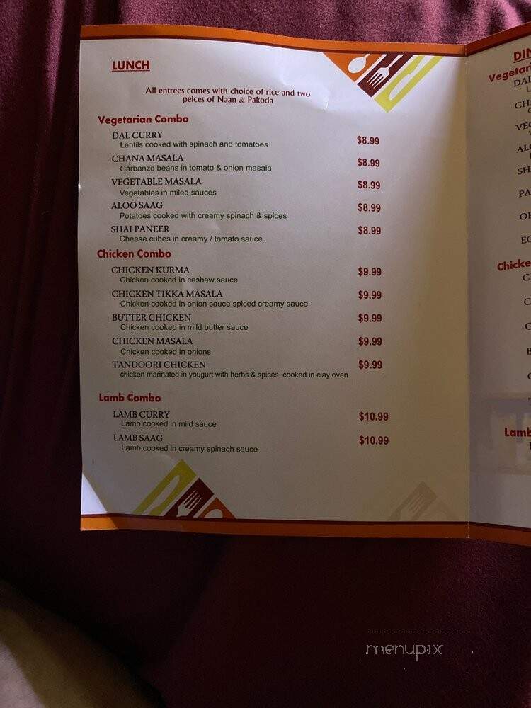 Masala Indian Express - Kennewick, WA menu_pic