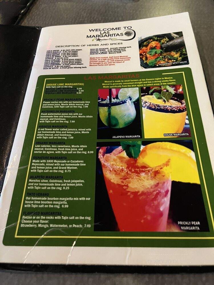 Las Margaritas - Louisville, KY menu_pic