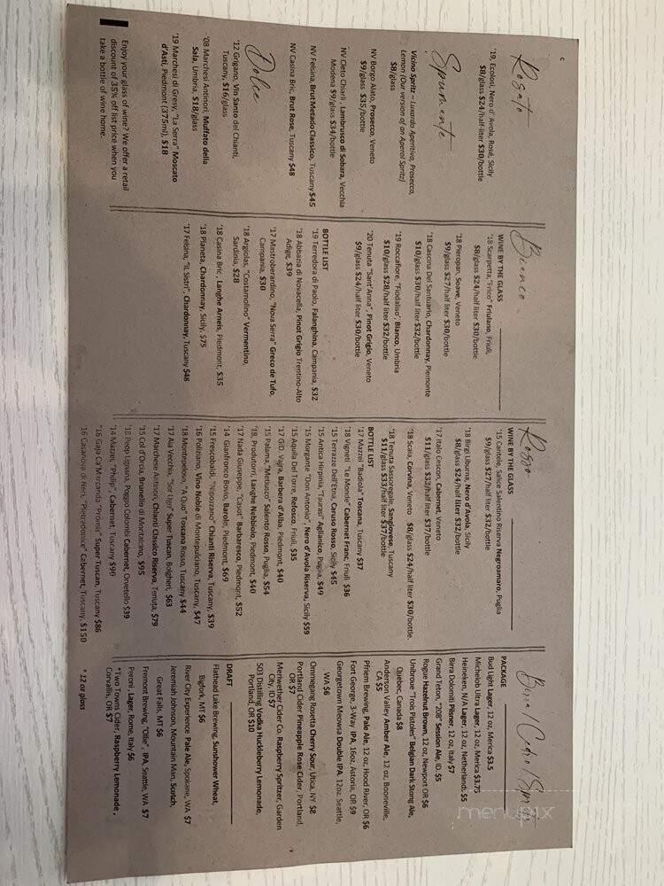 Vicino Pizza Neopolitan Style Pizzeria - Coeur d'Alene, ID menu_pic