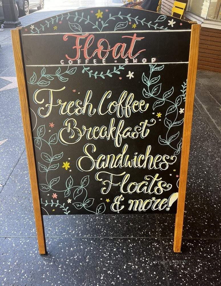 Float Coffee Shop - Los Angeles, CA menu_pic