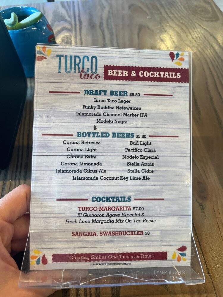 Turco Taco - Naples, FL menu_pic