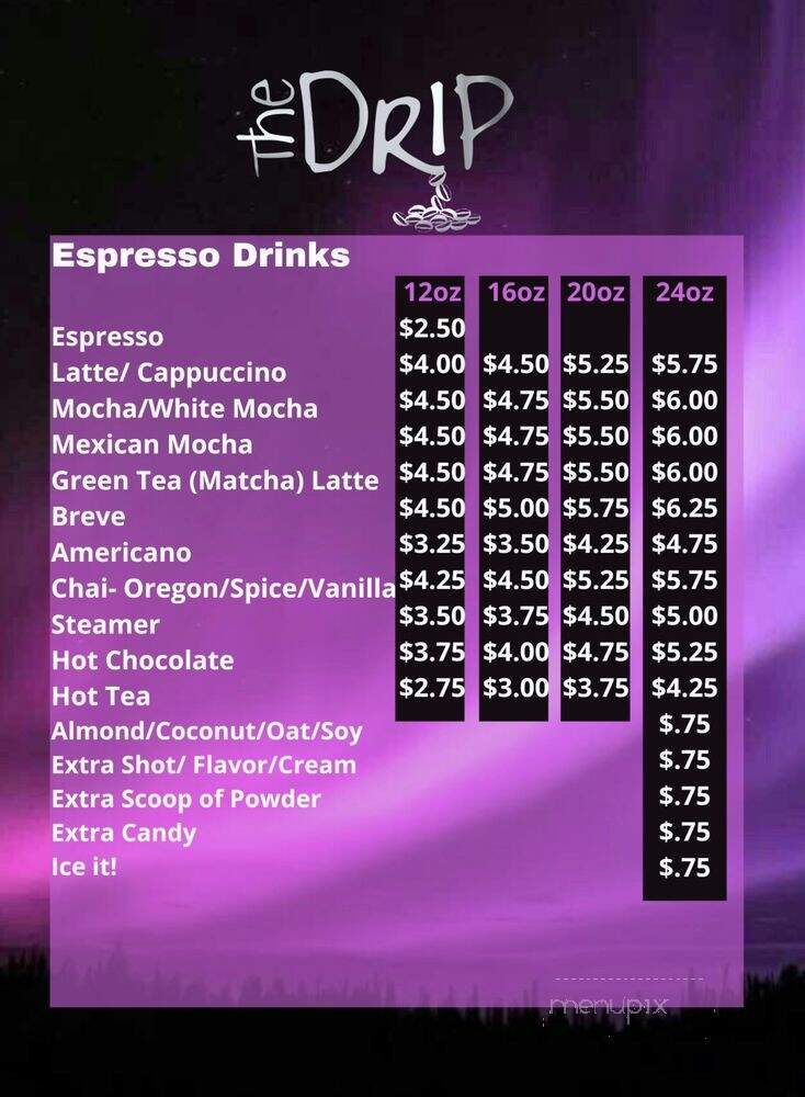 The Drip - Anchorage, AK menu_pic