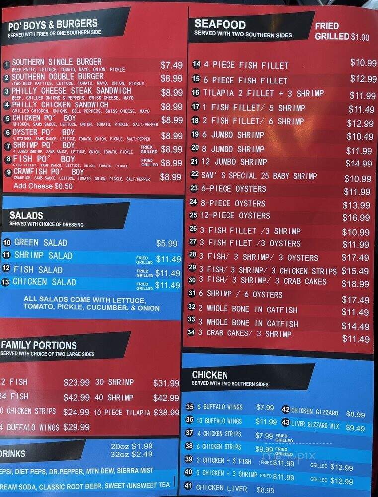 Sam's Southern Eatery - Oklahoma City, OK menu_pic
