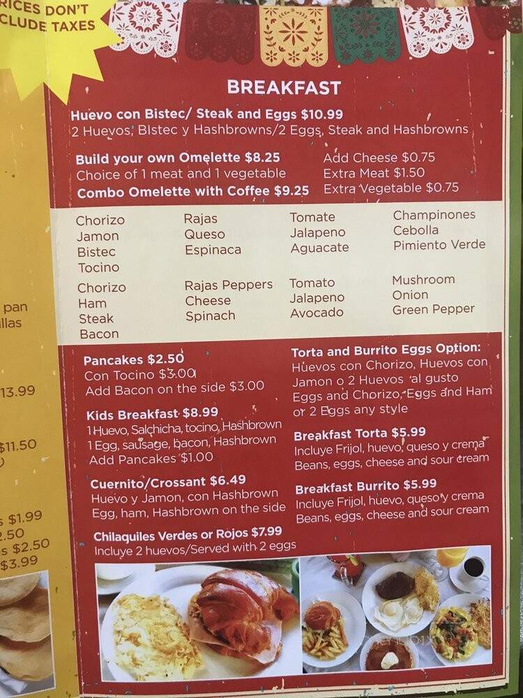 Taqueria Mi Pueblo - Chicago, IL menu_pic