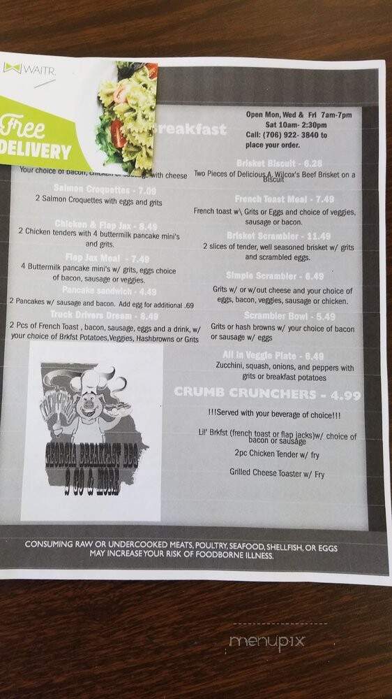 Ga Breakfast BBQ 2Go & More - Augusta, GA menu_pic