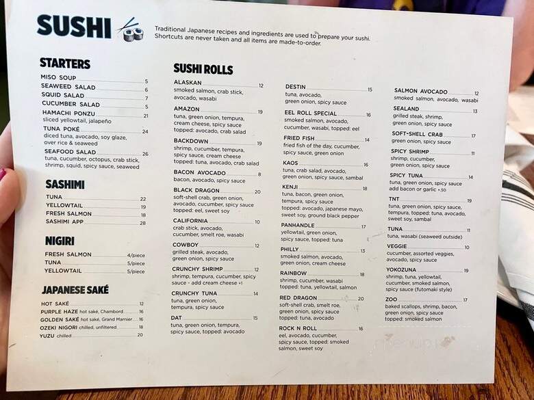 Chuck's Fish - Tallahassee, FL menu_pic