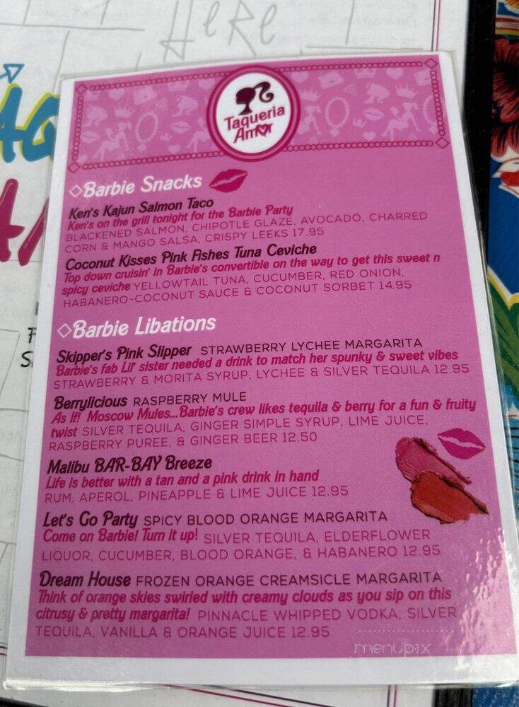 Taqueria Amor - Philadelphia, PA menu_pic
