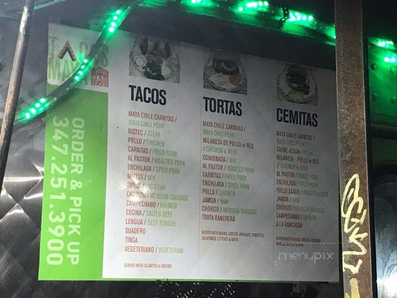 Tacos Maya - Jamaica, NY menu_pic