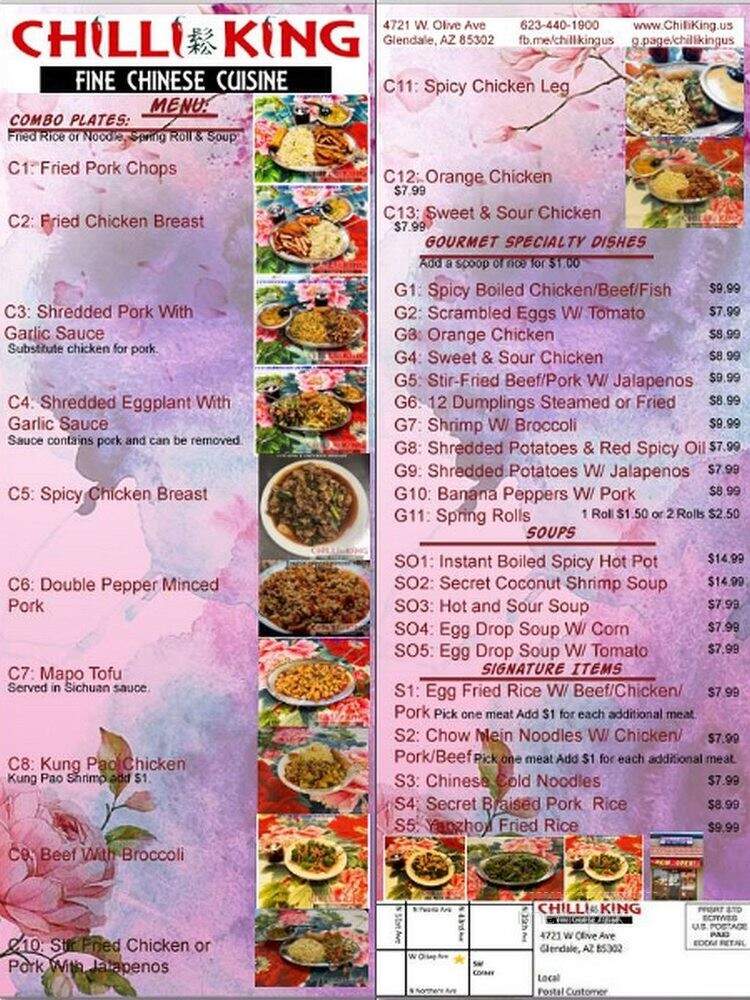 Chilli King Chinese Food - Glendale, AZ menu_pic