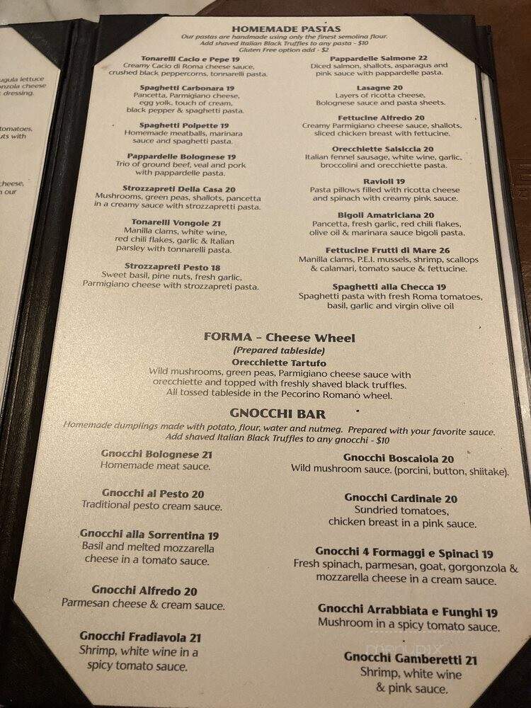 Matteo Trattoria & Pizzeria - Tampa, FL menu_pic