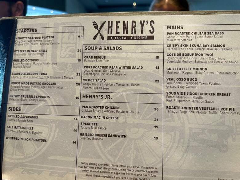 Henry's Uncorked Patio Wine Bar - Huntington Beach, CA menu_pic