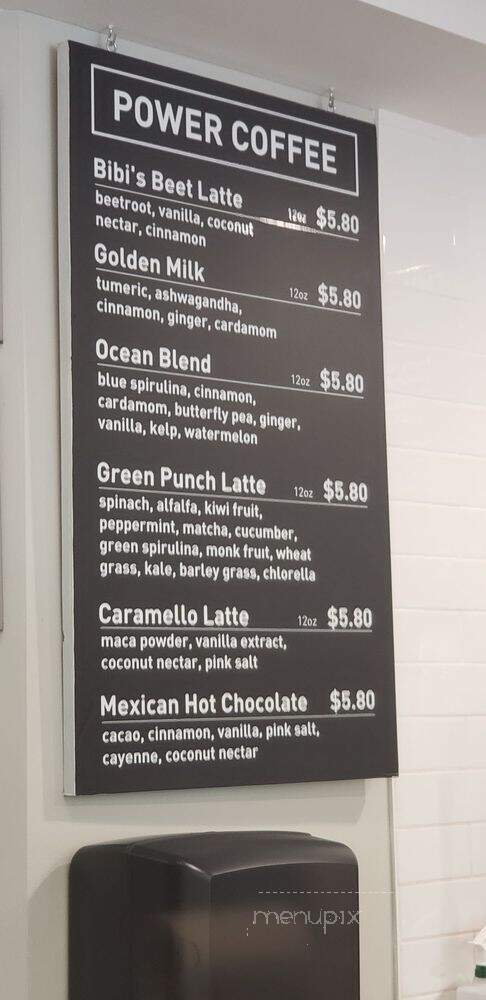 Zeleno Cafe - Washington, DC menu_pic