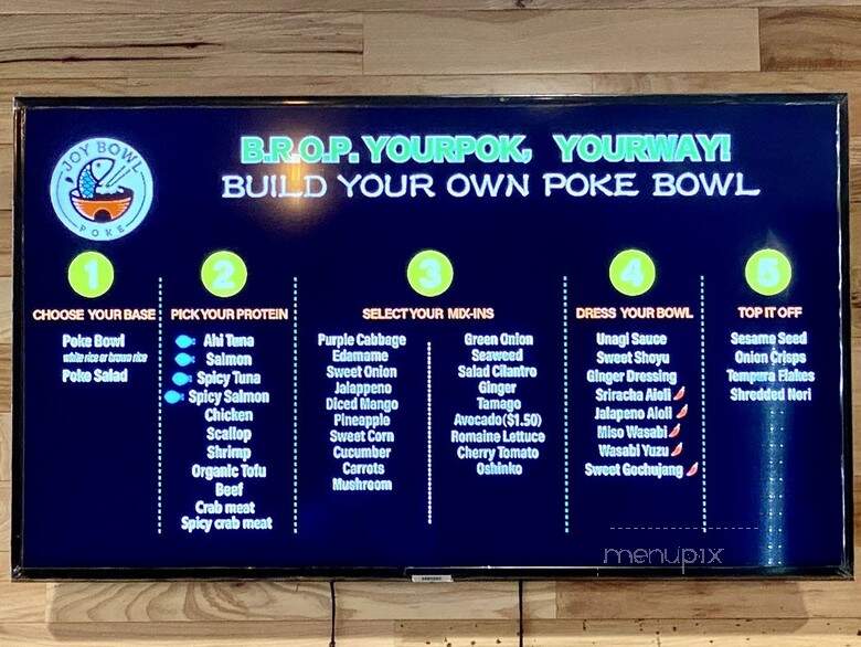 Joy Bowl Poke - Hadley, MA menu_pic