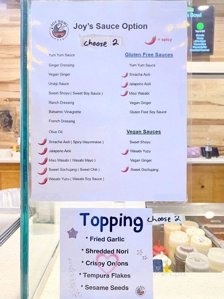 Joy Bowl Poke - Hadley, MA menu_pic