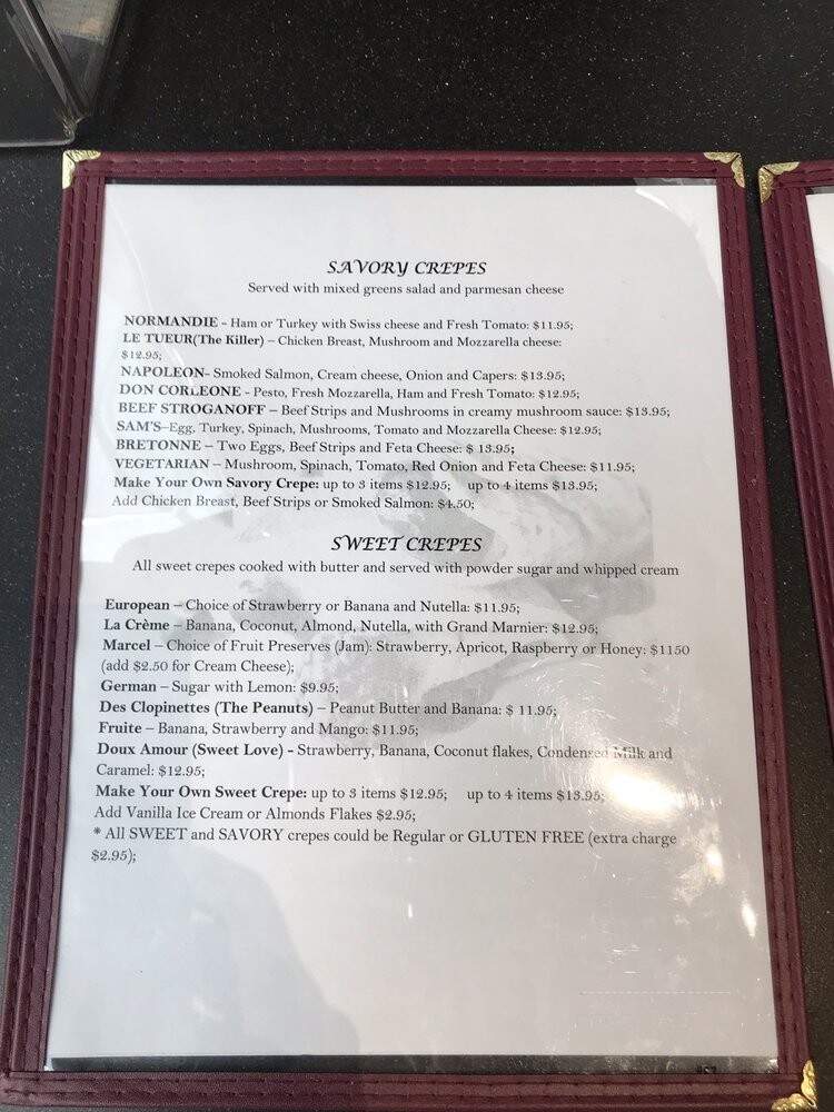 La Creme Cafe - Los Angeles, CA menu_pic