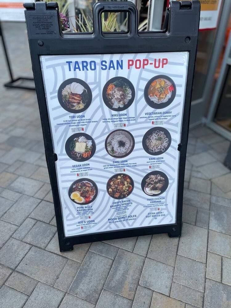 Taro San - San Jose, CA menu_pic