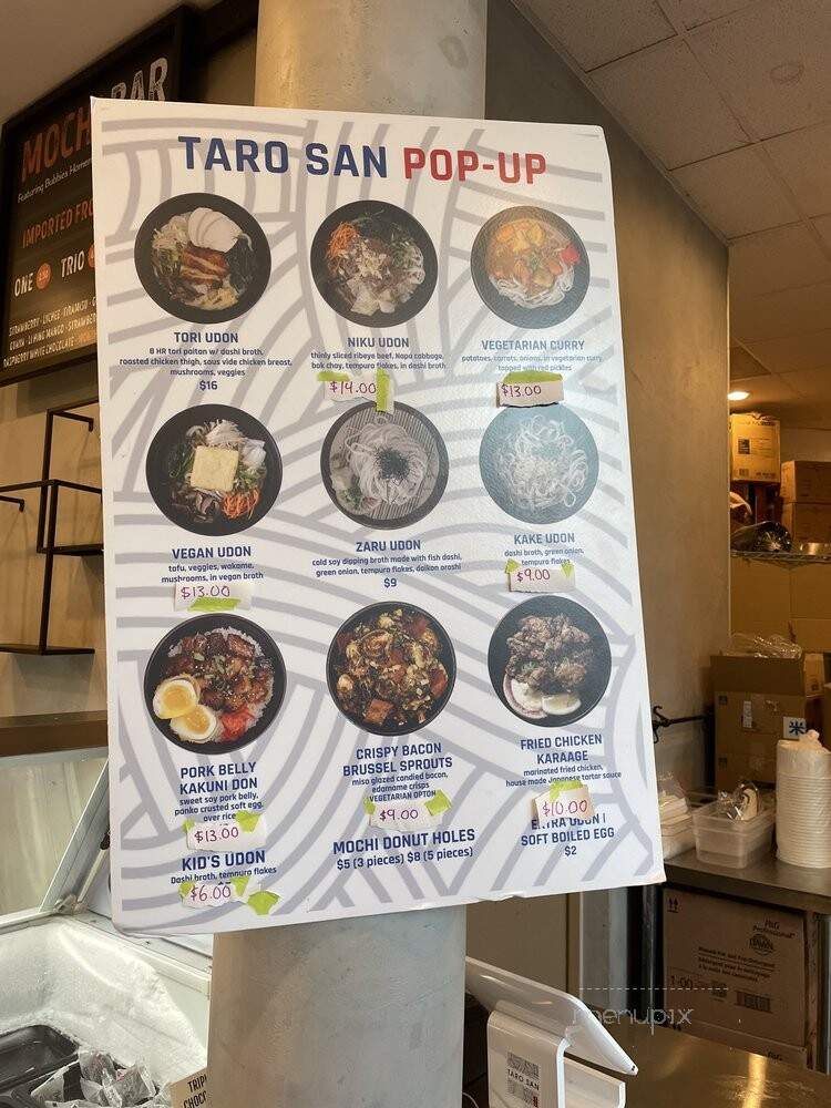 Taro San - San Jose, CA menu_pic