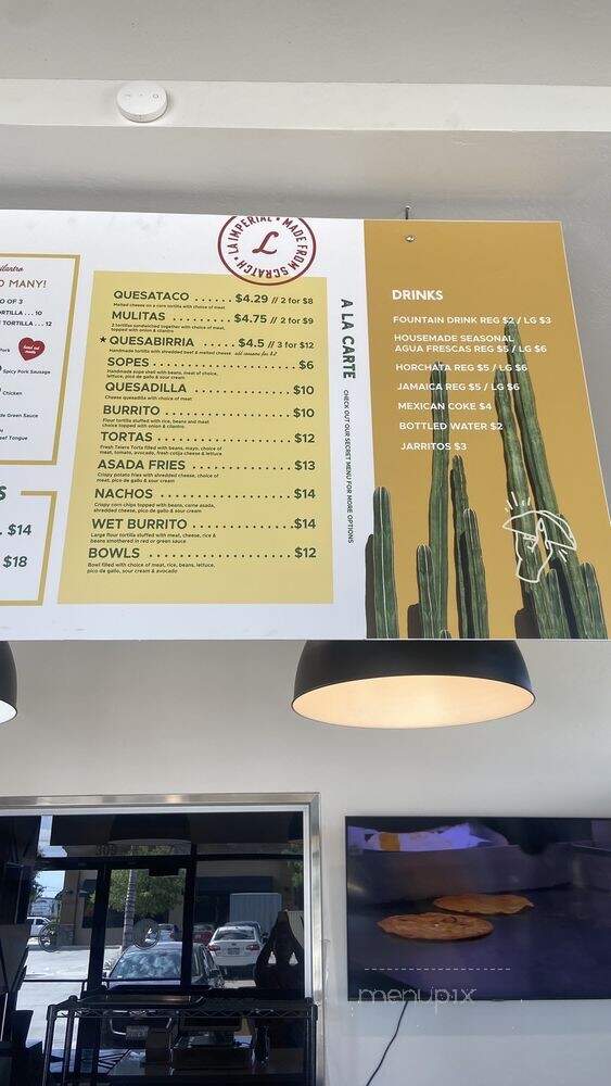 La Imperial Taqueria - Bakersfield, CA menu_pic