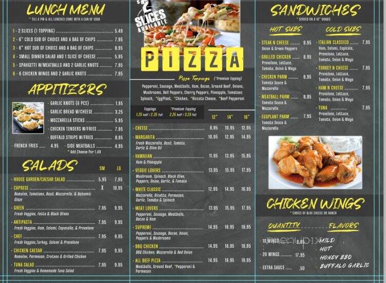 Ronnie's Pizzeria - Palm Springs, FL menu_pic