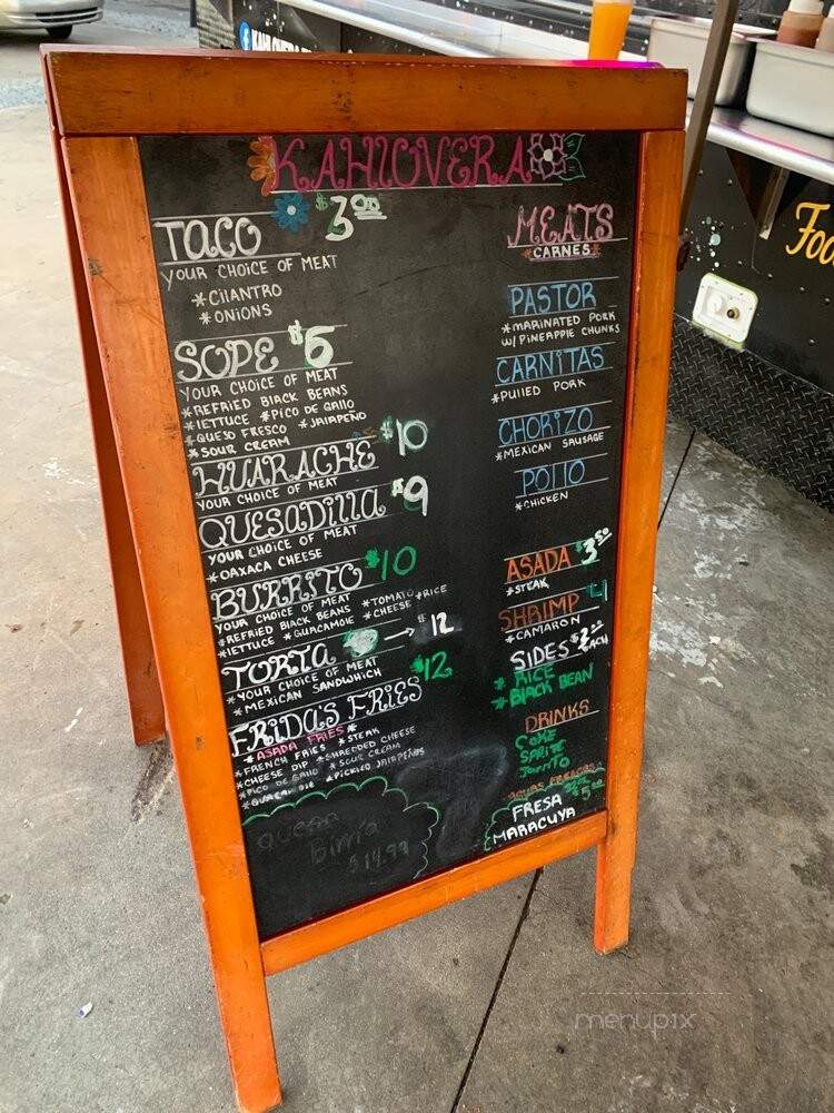 Kahlovera Street Tacos - Durham, NC menu_pic